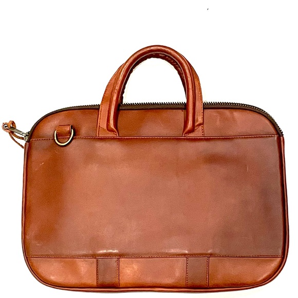 YAMAMOTO Leather briefcase Handmade in Mexico artisan brown cow hide - Picture 5 of 12